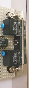Platine mit 2 Winkeln am Slotblech fr 25pol-SUB-D